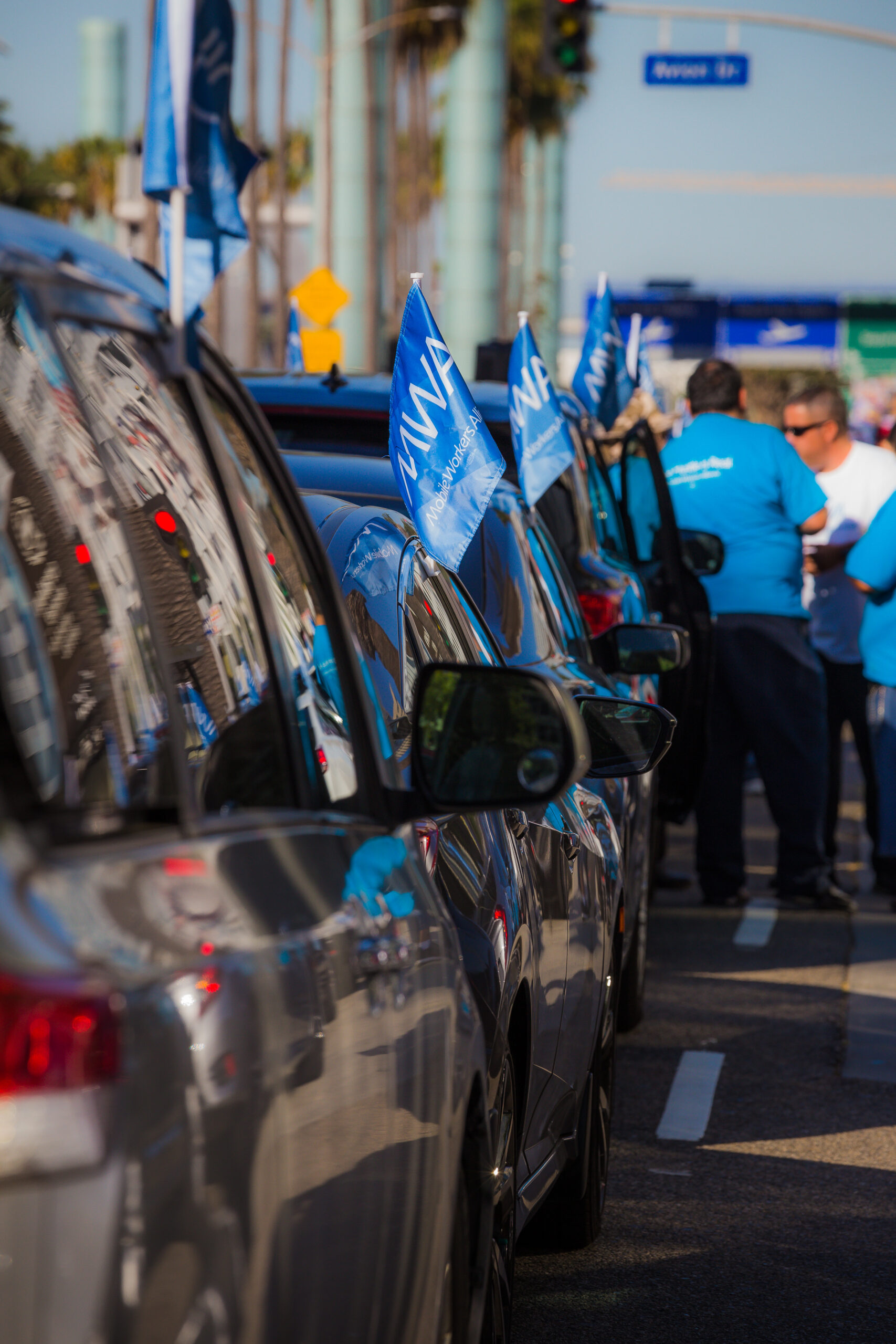 Mobile Workers Alliance Protest at LAX